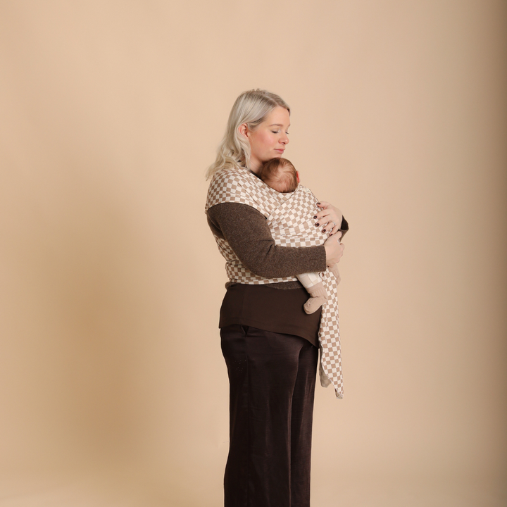 Baby Sling Wrap - Mocha Tiles