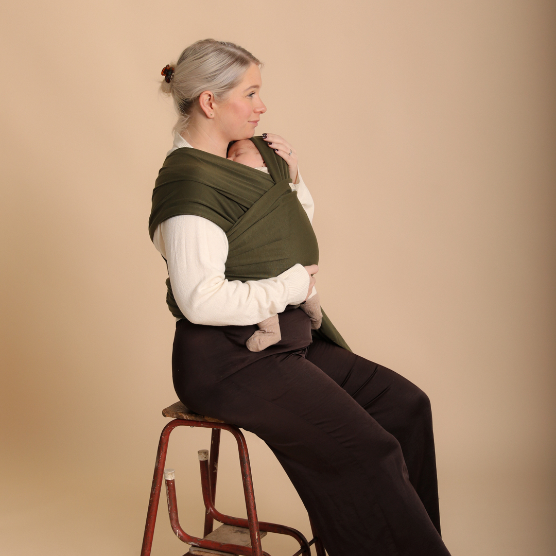 Baby Sling Wrap - Olive Bark