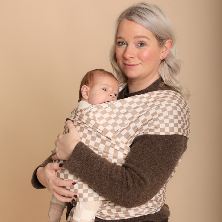 Baby Sling Wrap - Mocha Tiles